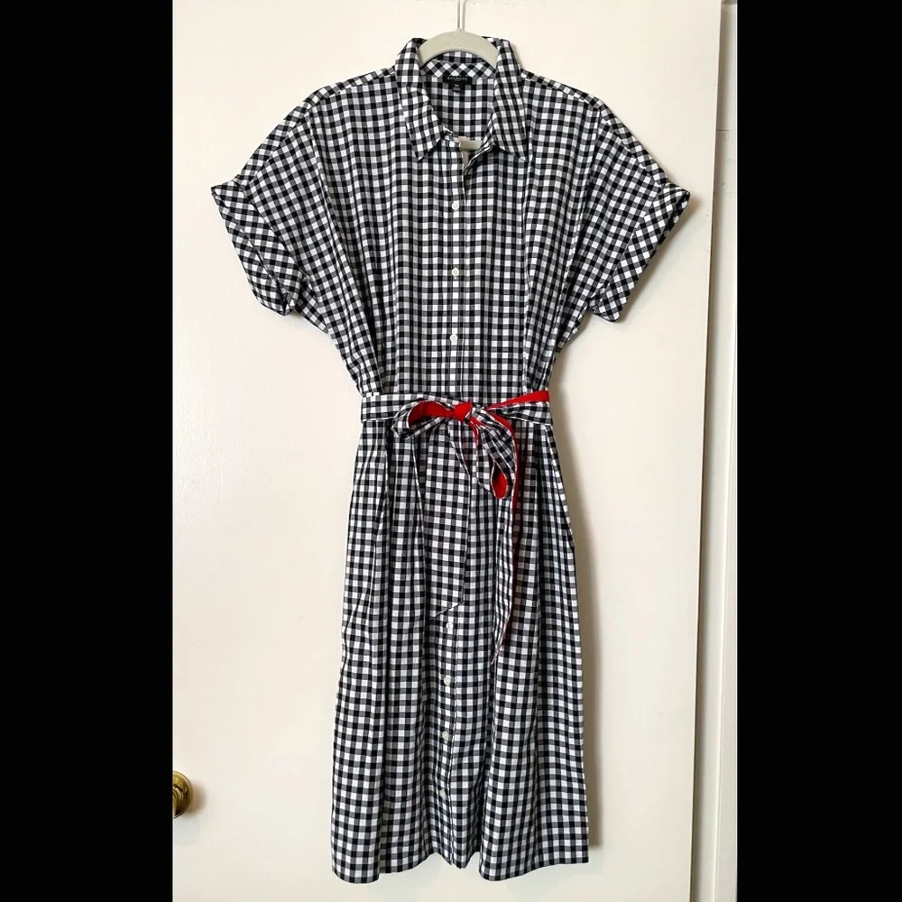 Talbots Gingham Shirt Dress - 16P - Picture 1 of 9